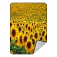 thumbnail image 1 of ABPHQTO Manta de forro polar con diseño de campo de girasol, 145x200 cm, 1 of 1
