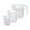 Clear*3 Pcs, variant on Plastic Measuring Cup Set, Clear Graduated Measuring Cups Plastic Mug with Spout and Handles Ounce and Ml Cup Marking for Recipe Ingredient, Flour, Water, Liquid, 3 Pcs, Multisize