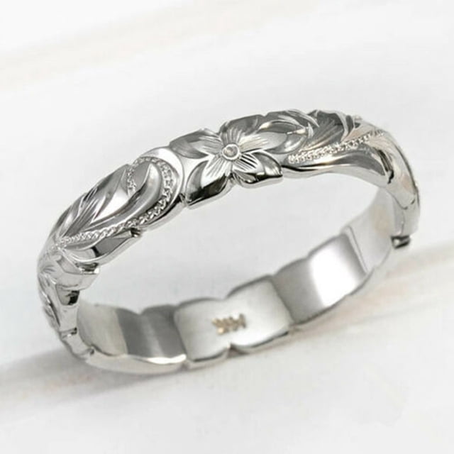 Anillos para Mujer, Regalos para Mujer Elegante Flor Plata 925, Anillos de Boda Joyería Oro y Plata Anillos de Boda