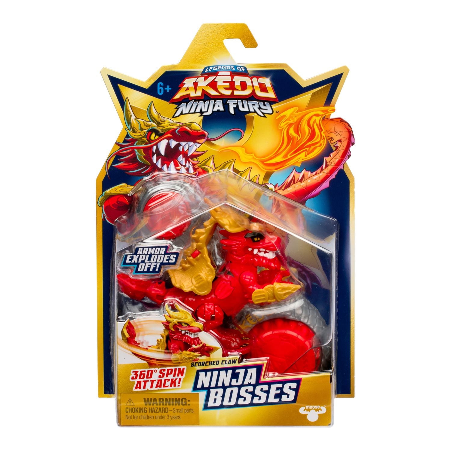 SKOLOCT フィギュア マーブルオレンジ AKEDO NINJA BOSSES SCORCHED CLAW - Walmart.ca