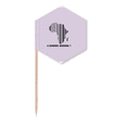 thumbnail image 1 of Map African Continent Black Toothpick Flags Cupcake Picks Party Celebration, 1 of 3