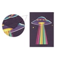 thumbnail image 5 of Yayeee Garden Flag 12" x 18" Double Sided Outdoor Yard Lawn Holiday Decorations, Colorful UFO, 5 of 6