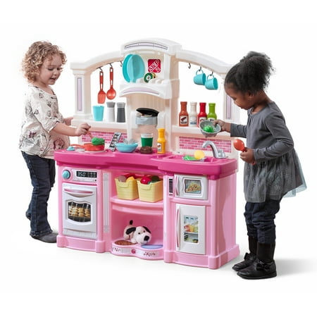 Step2 Fun with Friends Play Kitchen with 24 Piece Accessory Play Set - Pink