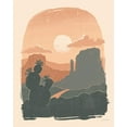 thumbnail image 2 of Penner, Janelle 15x18 Gold Ornate Wood Framed with Double Matting Museum Art Print Titled - Desert I, 2 of 4