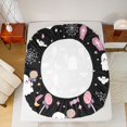thumbnail image 4 of Manfei Funny Cartoon Turkey Fitted Sheet Full,Vintage Halloween Bed Set,3 Pieces,1 Fitted Sheet and 2 Pillowcases, 4 of 6