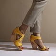 thumbnail image 5 of SACFOF Womens Fashion Wedge High Heels Hollow Out Sandals Open Toe Back Zipper Summer Shoes, 5 of 6