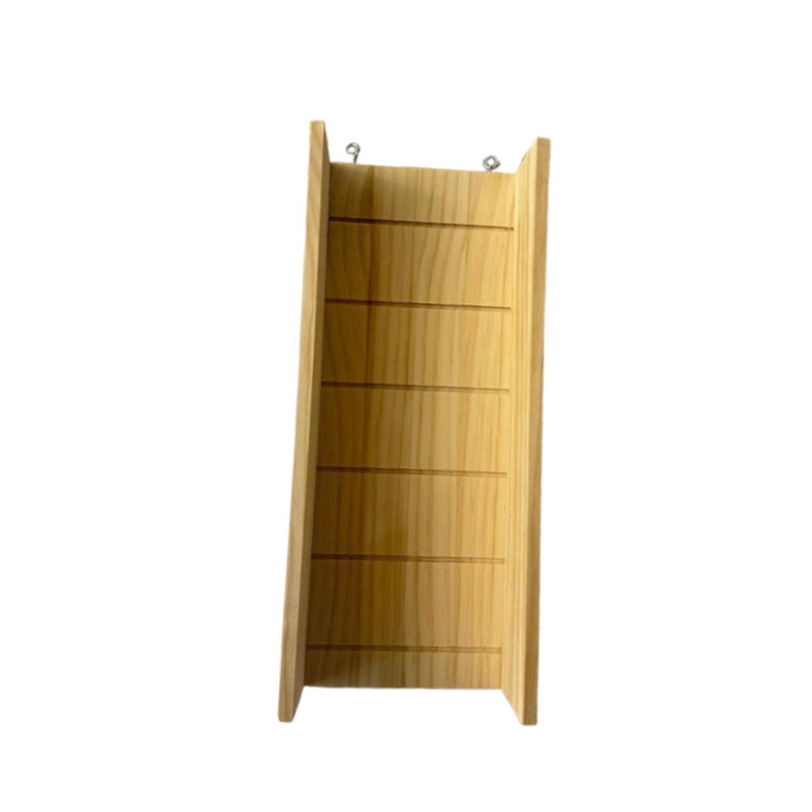 EHJRE Hamster Wooden Ladder Climbing Bridge Bridge Accessory Wooden Chew Stick Creative Climbing Toy Cage Decoration for Hamsters, Gerbils, Degus, And Ferre 35cmx18cmx16cm