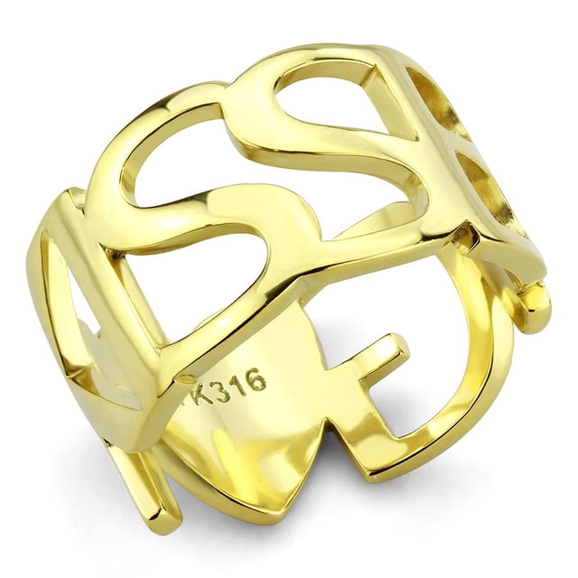 Bague en Acier Inoxydable avec Pierre pour Femmes, Style Pierre Sans Pierre, Taille 6