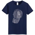 thumbnail image 4 of Camiseta de manga corta con gorro de diamantes de imitación rediseñado en negro para mujer, estilo nuevo de 2023, camiseta de cuerpo moderno de calle de longitud media a la moda, 4 of 4