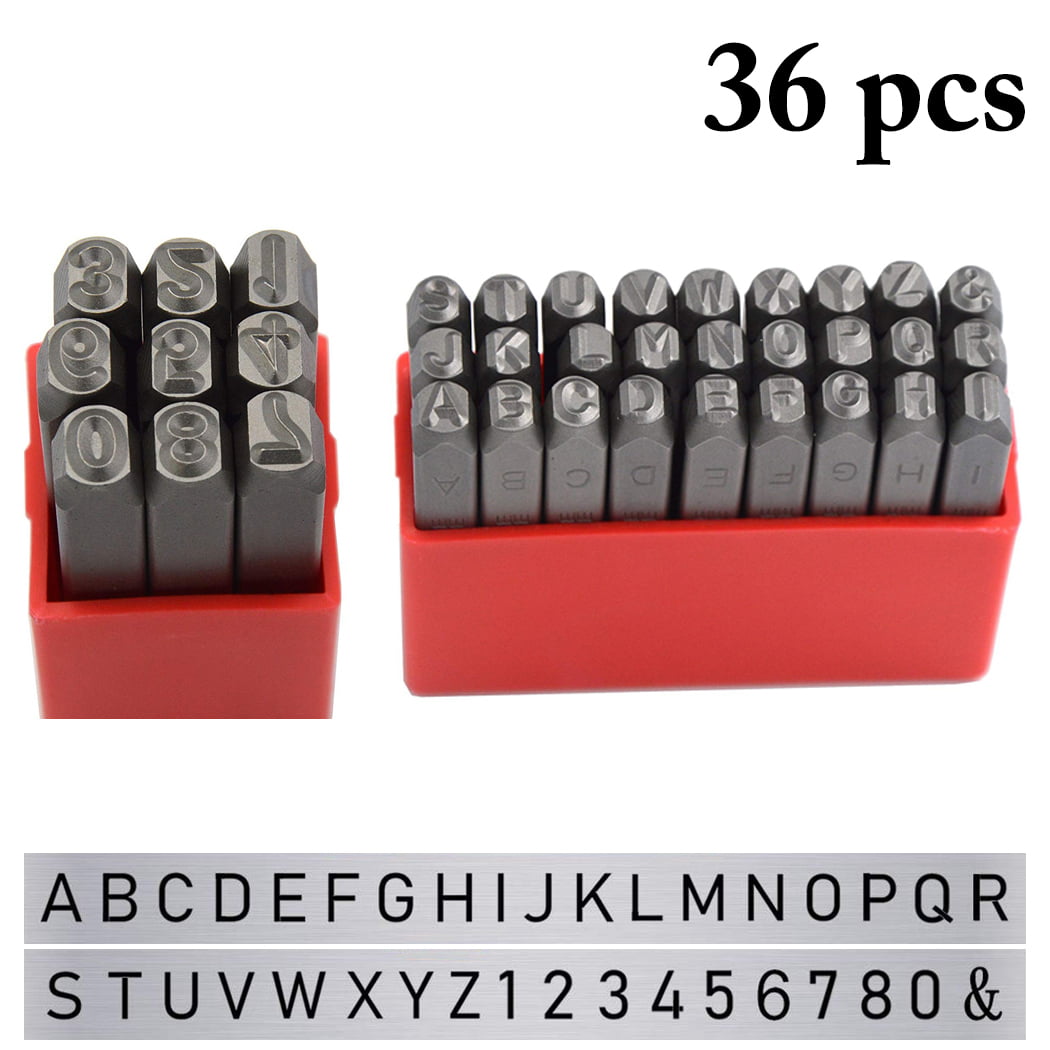 16Pieces Handheld Power Punch Hole Punch Set 2-7mm for Metal Leather PVC