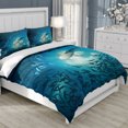 thumbnail image 3 of Juego de ropa de cama de funda nórdica de poliéster con estampado de tiburón: Suave y cómodo para el dormitorio, 3 of 7