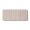 thumbnail image 1 of Floral Computer Mouse Pad, Zigzag Lines Colorful Flower on Plain Background Folkloric Flora Art Themed Pattern, Rectangle Non-Slip Rubber Mousepad X-Large, 35" x 15", Multicolor, by Ambesonne, 1 of 2
