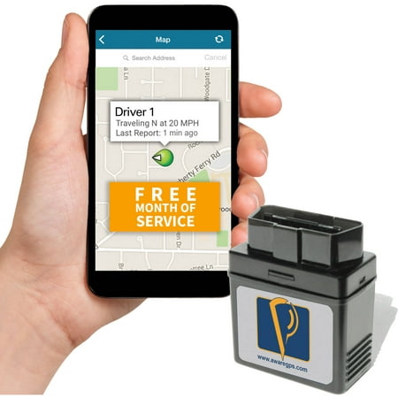 AwareGPS GPS Tracker with Free Month of Service, Real Time GPS Tracking, Car GPS Locator, OBD Version, No