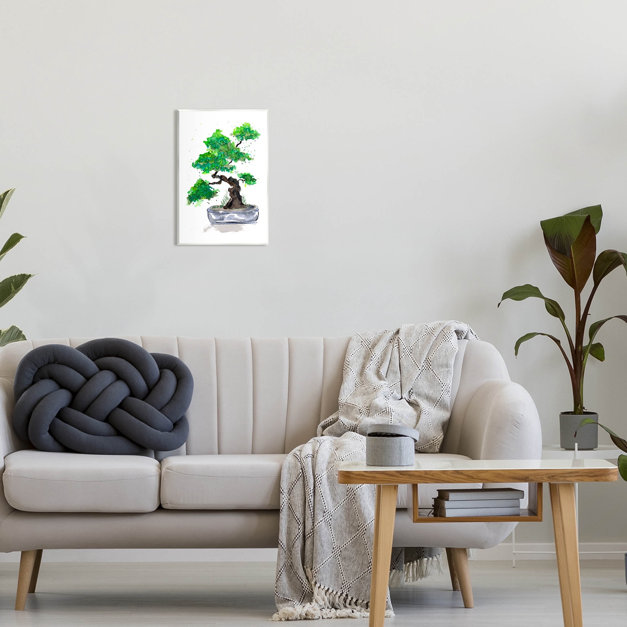 Casual Blooming Bonsai Tree Botanical & Floral Graphic Art Unframed Art Print Wall Art