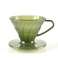 thumbnail image 2 of BUYISI Portable Drip Filter Cup Resin Coffee Cup Spiral Hand Brewed Coffee Filter Cup Green, 2 of 6