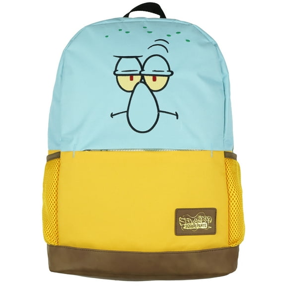 SpongeBob SquarePants Squidward Nickelodeon Backpack for School Travel Carry On Book Bag with Adjustable Straps