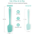 thumbnail image 3 of U-Taste 600°F High Heat Resistant 14in Extra Large Silicone Spatula, BPA-Free Food Grade Kitchen Cooking Baking Mixing One Piece Seamless Flexible Rubber Bowl Scraper for Nonstick Cookware (Aqua Sky), 3 of 10