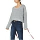 thumbnail image 2 of Suéter recortado Crave Fame para mujer gris extragrande Pull-over, 2 of 2