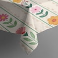 thumbnail image 3 of Pioneer Flower Rectangle Tablecloth 60"x84",Waterproof Polyester Rectangle Table Cloth, Wipeable Spillproof Polyester Tablecloth for Dining, Camping, Indoor and Outdoor, 3 of 5