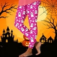 thumbnail image 2 of Kezqiaxn Halloween High Waisted Pants for Women Stretchy Running Yoga Workout Trousers Womens Leggings Plus Size Fashion Hot Pink M, 2 of 5