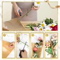 thumbnail image 3 of 50 Pieces Flower Packaging Bags with Ribbon, Kraft Paper Flower Packaging Bouquet Bags, Suitable for Wedding Birthday, 3 of 5