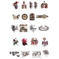 thumbnail image 3 of Wrapables Decorative Scrapbooking Washi Stickers, DIY Crafts for Stationery, Diary, Card Making (60 pcs), Skulls, 3 of 4