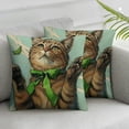 thumbnail image 3 of nygtbtfer Set of 2 Cat Throw Pillowcase Blue Home Sofa Bedroom Living Room Decorations White, 3 of 7