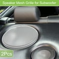 thumbnail image 2 of Unique Bargains 2 Pcs Universal 6.5 Inch Speaker Grills Mesh for Audio Subwoofer 173x6.5mm Grille without Frame White, 2 of 8