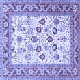 thumbnail image 1 of Ahgly Company Indoor Square Oriental Blue Traditional Area Rugs, 4' Square, 1 of 4