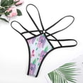 thumbnail image 4 of Flower Pattern Open Type Women's Panties Crotch Opening G-strings Thongs Lingeries Underwear, 4 of 7