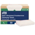thumbnail image 2 of Odor Resistant Foodservice Cleaning Cloth White Self Dispensing, 1 x 50 Cloths, 192194, 2 of 6
