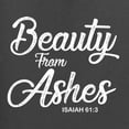 thumbnail image 5 of Wild Bobby Beauty From Ashes Isaiah 61:3 Inspirational/Christian Women Graphic Tee, Charcoal, X-Large, 5 of 5