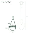 thumbnail image 3 of Bloem Dura Cotta 12" Terra Cotta Round Self Watering Hanging Basket Planter with Drainage with Macrame Cord Included, 3 of 6