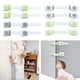 thumbnail image 1 of Baby Proofing Cabinet Locks, Child Safety Locks With Straps, Cabinet Locks Child Safety For Fridge Drawers Dishwasher Toilet, 3m Adhesive, No Drilling, 1 of 4