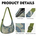 thumbnail image 2 of Women’s Paisley Shoulder Bag – Boho Vintage Retro Ethnic Floral Geometric Crossbody Purse with Colorful Exotic Artistic Mandala Design, Lightweight Water-Resistant Tote, 2 of 5