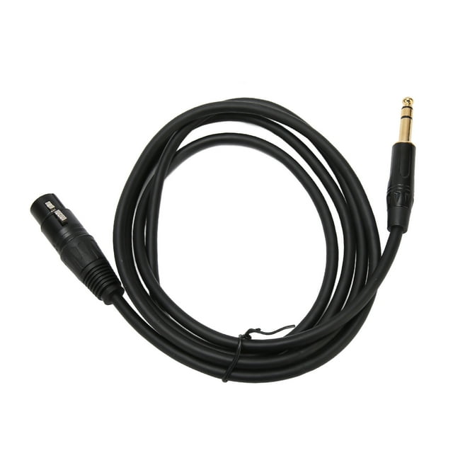 XLR Female To 1/4 TRS Cable, XLR 3Pin Female To 1/4 Inch 6.35mm TRS Stereo Balanced Interconnect Cable, TRS To XLR Mic Cable
