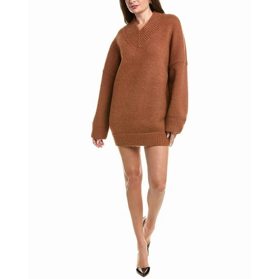 SER.O.YA womens Almada Alpaca & Wool-Blend Sweaterdress, s, Brown