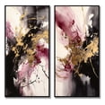 thumbnail image 2 of Designart "Fluid Fusion in Gold and Pink II" Abstract Framed Wall Art Set Of 2 - Gold Abstract Framed Wall Art Set Of 2, 2 of 7