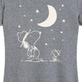 thumbnail image 3 of Peanuts - Snoopy Star Gazing - Women's Short Sleeve Graphic T-Shirt, 3 of 6