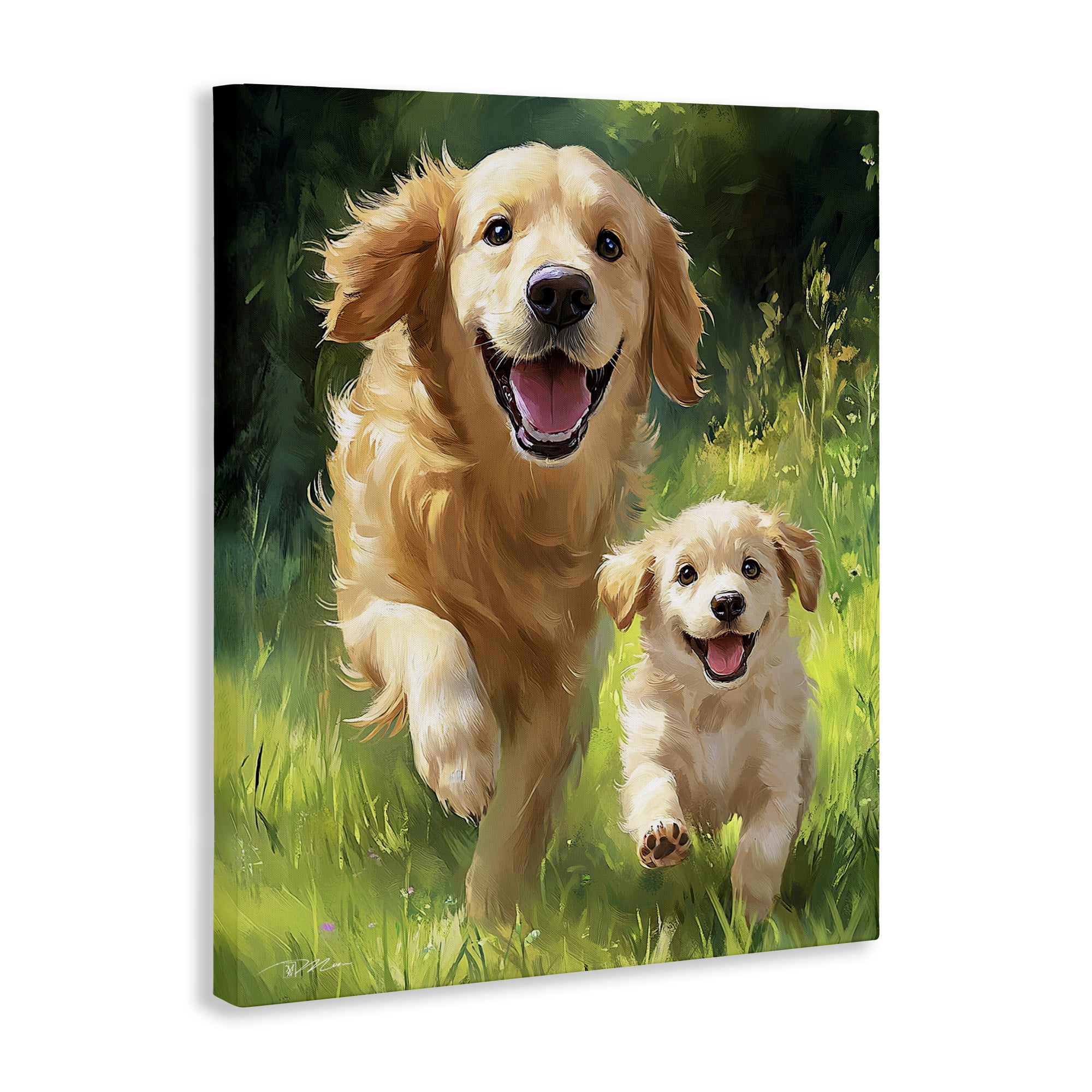 Father & Son Labrador Canvas Wall Art, design by Momart