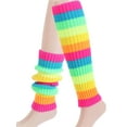 thumbnail image 2 of Spencer Women Leg Warmers Cable Knit Knee High Leg Warmers for Sports Party Yoga, Winter Warm Long Boot Socks for Lady, Colorful, 2 of 10