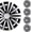 BG-Black & Silver, variant on (4-Pack) Premium 16" Black Wheel Rim Cover Hubcaps OEM Style Replacement Snap On Car Truck SUV Hub Cap - 16 Inch Set