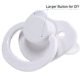 thumbnail image 2 of CutiePlusU Adult Sized Pacifier Dummy for Adult Babies-Large Shield White, 2 of 6