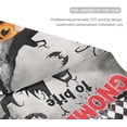 thumbnail image 3 of Halloween Spooky Gnomes Vampire Flags Double Sided 28x40 IN Creepy Castle Black Bat Tree Pumpkin Garden Flag Large Black White Buffalo Outdoor Flag Halloween House Yard Decorations, 3 of 5