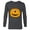 Charcoal Heather, variant on Disney and Pixar's Monsters, Inc. Mike-O'-Lantern - Long Sleeve T-Shirt for Men - Customized-White
