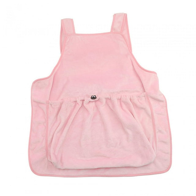 Delantal transportador para gatos, bolsa transportadora de compañía de felpa ajustable, saco de dormir para mascotas, saco de dormir para gatitos para Rosa
