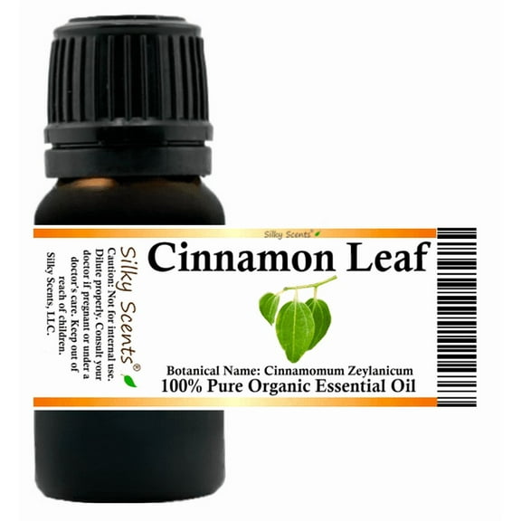 Cinnamon Leaf Organic Essential Oil 5 ml (1/6 fl oz) - 100% Pure and Natural by Silky Scents