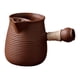 thumbnail image 4 of Tetera de cerámica para agua hirviendo, tetera de hojas sueltas, duradera, con asa lateral Marrón 350ml, 4 of 9