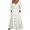 White, variant on Holloyiver Women's Casual Loose Cross Tie V-Neck ButtonHem Dress Long Sleeve Knee Length Dresses S-3XL