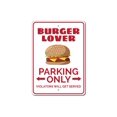 thumbnail image 2 of Burger Lover Parking Novelty Sign, Metal Wall Decor - 10x14 inches, 2 of 4